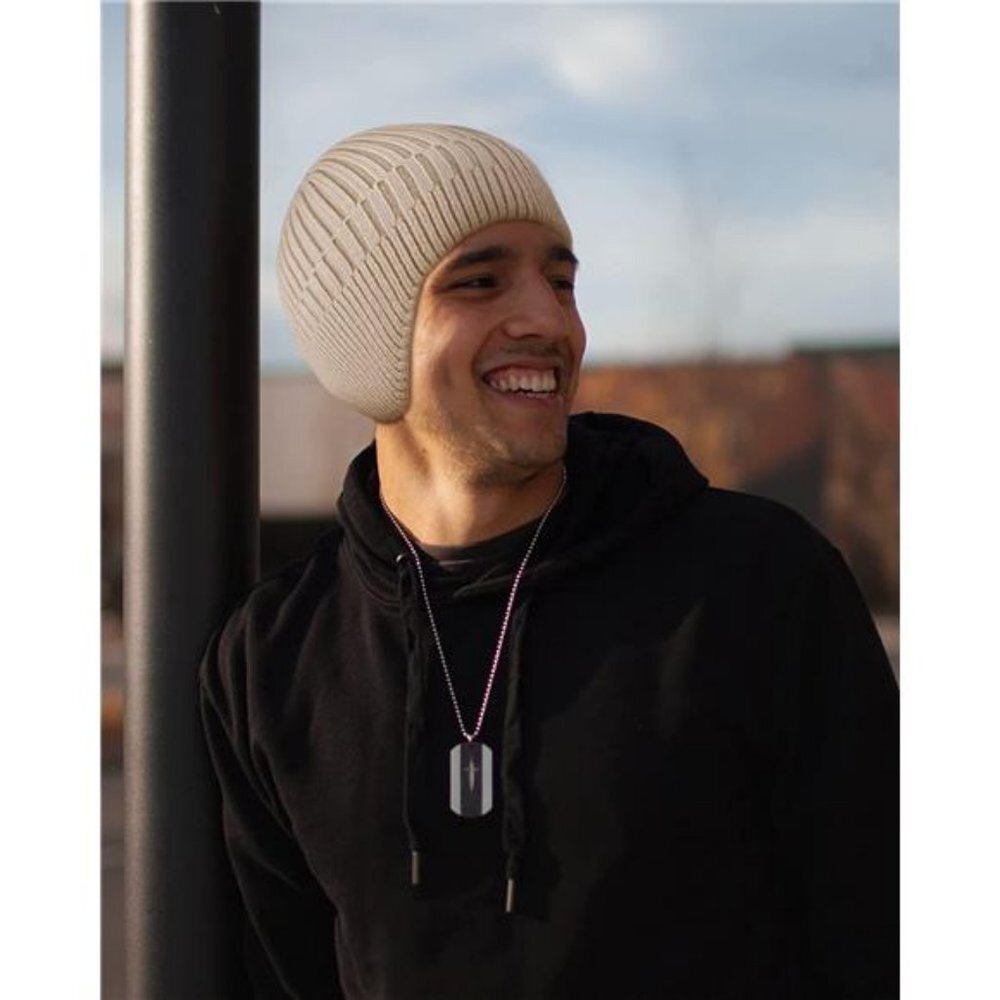 Womens Mens Beanie Hat Winter Hat with Earflaps, Fashionable Ski Skull Hat